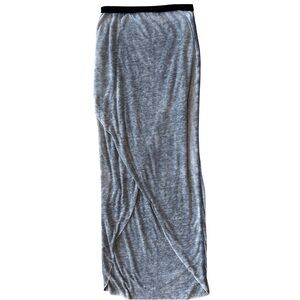 IRO Jeans Gray Cotton Wrap High Low Geralda Skirt S